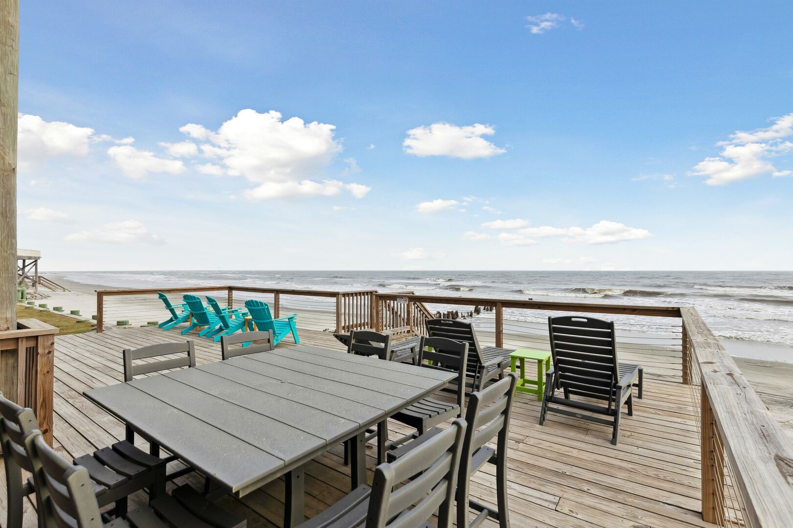 Oceanfront Deck - Ample Seating